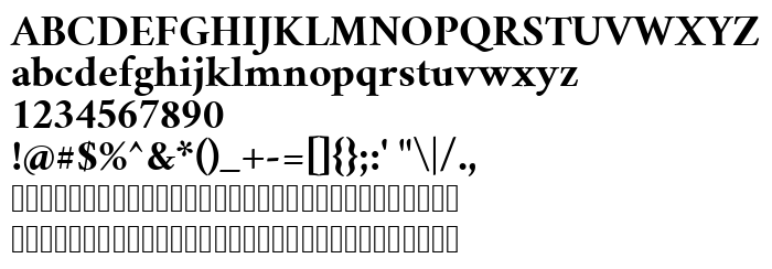 Die Vorschau der Schrift Crimson Text Bold