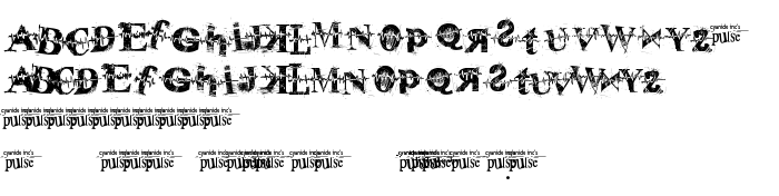 Die Vorschau der Schrift pulse sans