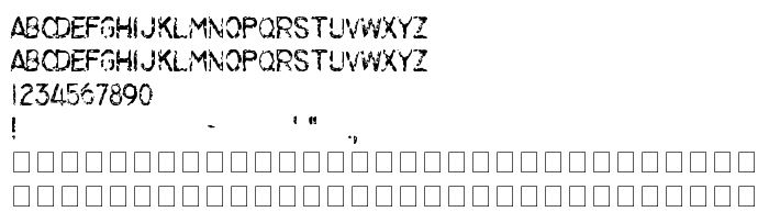 Die Vorschau der Schrift Lilac Malaria