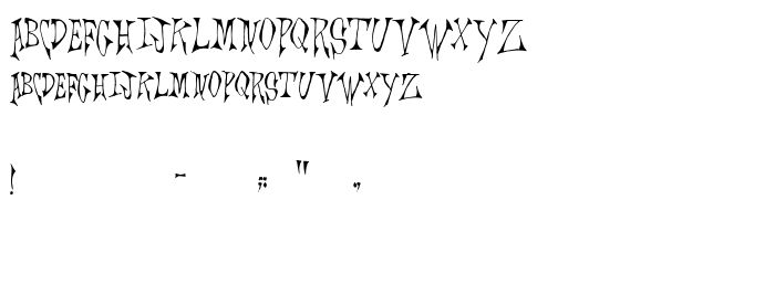 Die Vorschau der Schrift Scrawlings