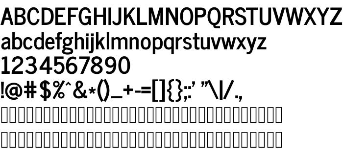 Die Vorschau der Schrift News Cycle