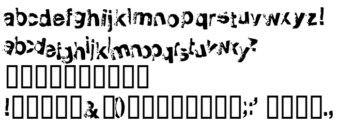 Die Vorschau der Schrift Smellvetica