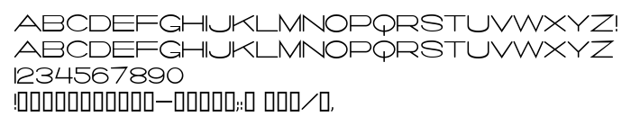 Die Vorschau der Schrift Salaryman