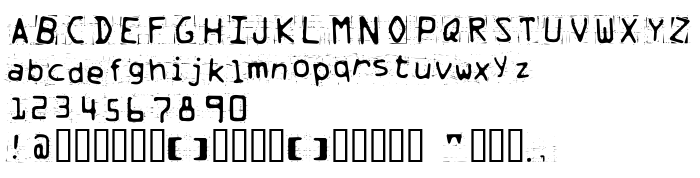 Die Vorschau der Schrift Trash