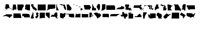 Die Vorschau der Schrift StateFace