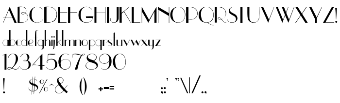Die Vorschau der Schrift UpperEastSide
