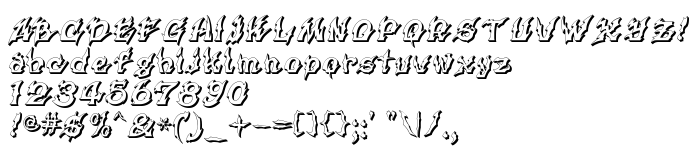 Die Vorschau der Schrift Xanax