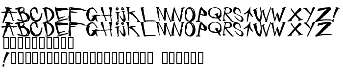 Die Vorschau der Schrift criminal security