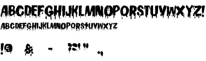 Die Vorschau der Schrift Gooey