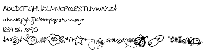 Die Vorschau der Schrift Julies