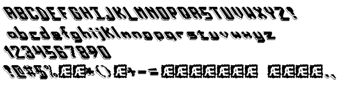 Die Vorschau der Schrift Block Tilt (BRK)