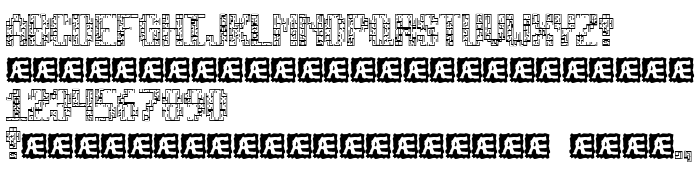 Die Vorschau der Schrift Tetricide (BRK)