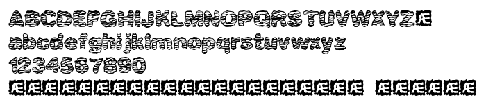 Die Vorschau der Schrift waver (BRK)