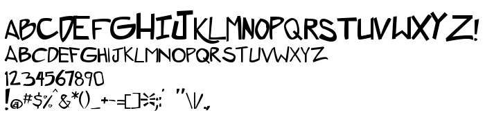 Die Vorschau der Schrift ZeroGene