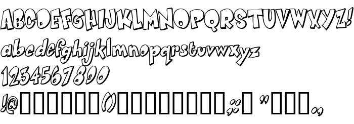 Die Vorschau der Schrift Smartie CAPS