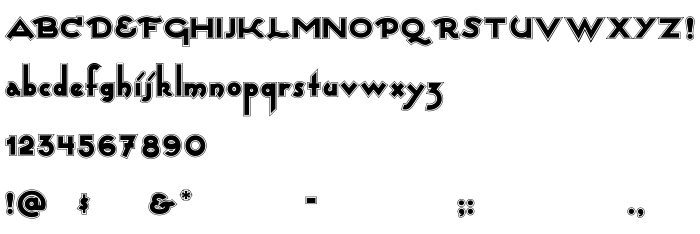 Die Vorschau der Schrift CaptainSwabby