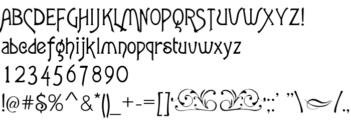 Die Vorschau der Schrift Agatha-Modern
