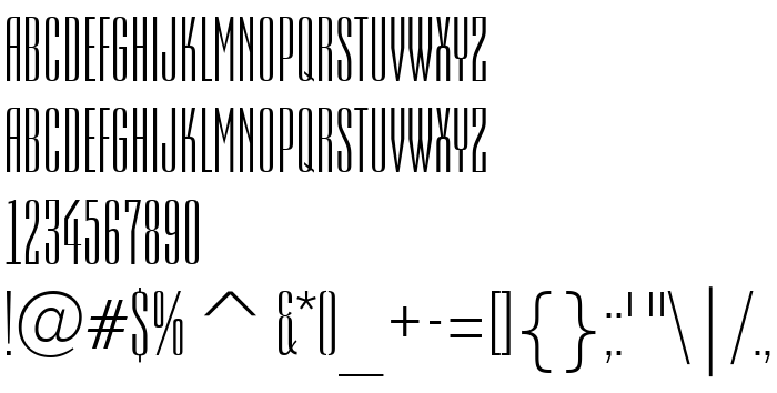 Die Vorschau der Schrift a_EmpirialNr