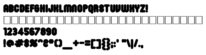 Die Vorschau der Schrift RonInset8