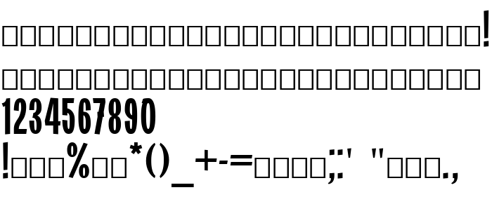 Die Vorschau der Schrift SVOBODA