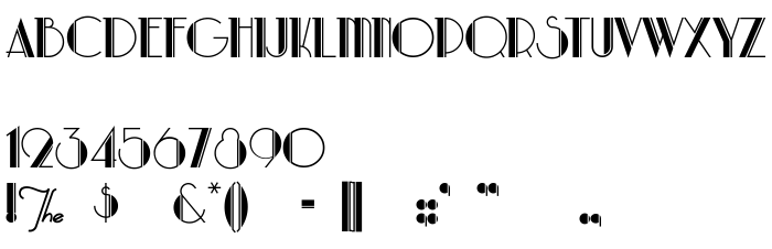 Die Vorschau der Schrift ParkLane