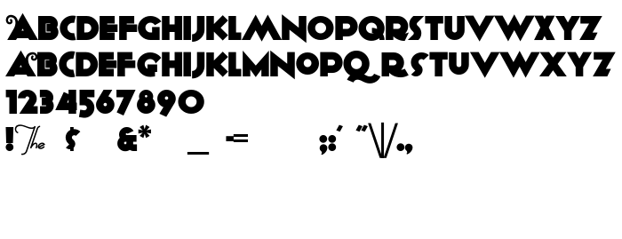 Die Vorschau der Schrift Anagram