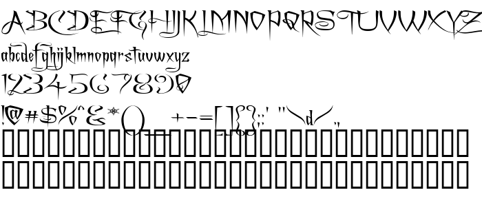 Die Vorschau der Schrift A Charming Font Expanded