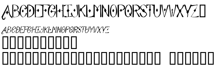Die Vorschau der Schrift Abode