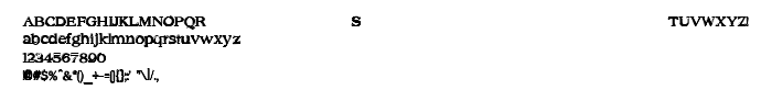 Die Vorschau der Schrift Offset Plain