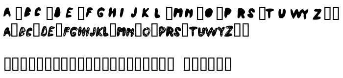 Die Vorschau der Schrift Atchy