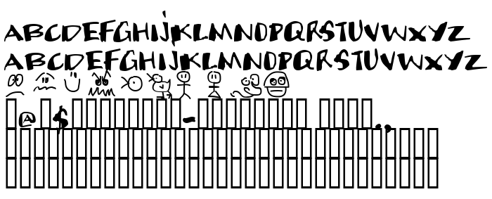 Die Vorschau der Schrift Candy Sniper