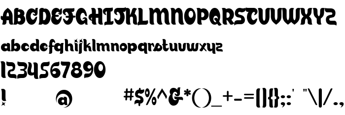 Die Vorschau der Schrift Candy Store BV