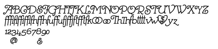 Die Vorschau der Schrift Mistress Script - Alternates