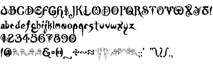 Die Vorschau der Schrift Nymph
