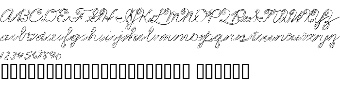 Die Vorschau der Schrift Premiers Mots Script
