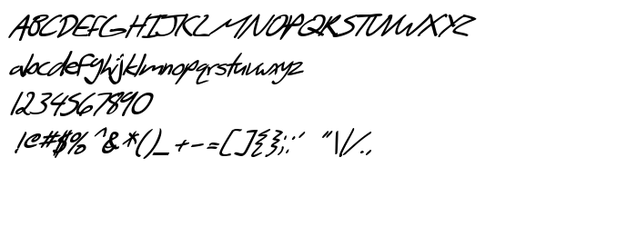 Die Vorschau der Schrift SF Scribbled Sans Bold Italic