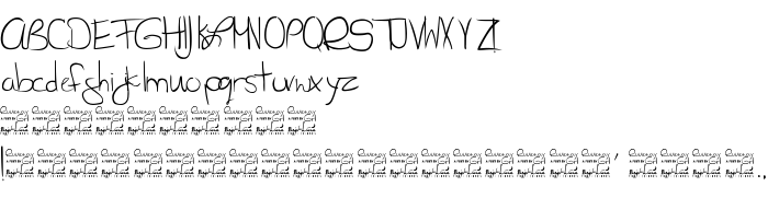 Die Vorschau der Schrift SL Runaway Girl