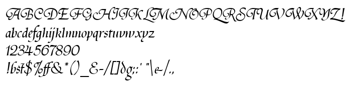 Die Vorschau der Schrift Tiranti Solid LET Plain:1.0