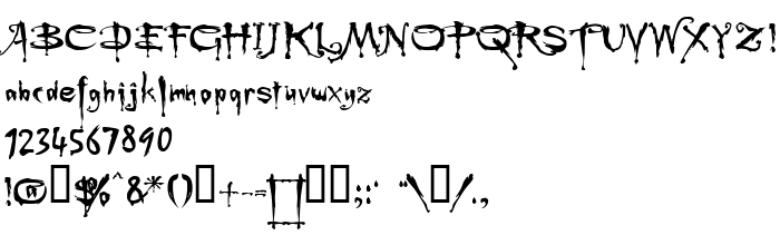 Die Vorschau der Schrift Buffied
