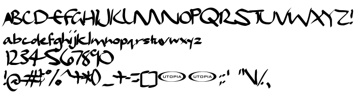 Die Vorschau der Schrift Dael Calligraphy