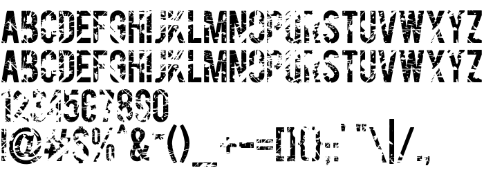 Die Vorschau der Schrift Gesso