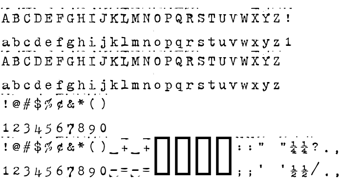 Die Vorschau der Schrift HammerKeys