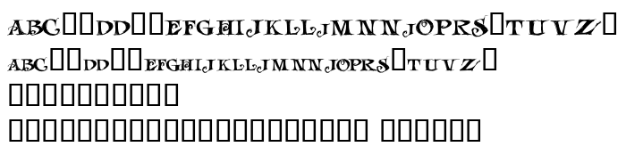 Die Vorschau der Schrift LHF Jami