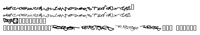 Die Vorschau der Schrift Meglaphoid