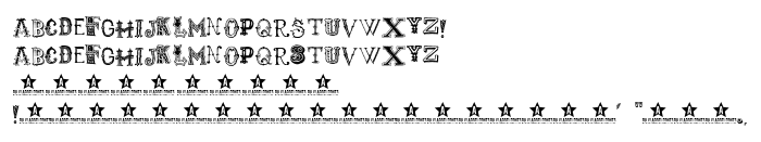 Die Vorschau der Schrift monbijoux