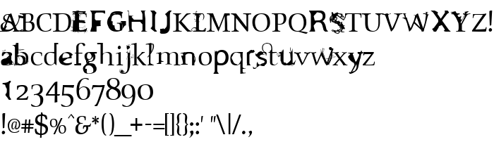 Die Vorschau der Schrift Sloth