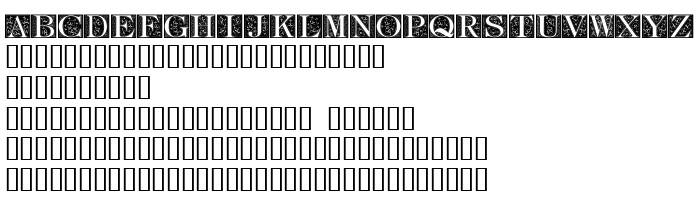 Die Vorschau der Schrift FleurCornerCaps