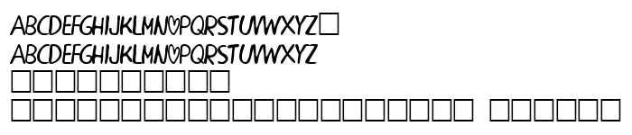 Die Vorschau der Schrift PEACECHILD BETA
