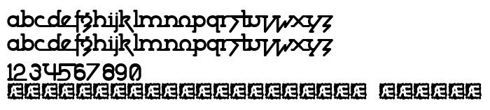 Die Vorschau der Schrift Powderworks (BRK)