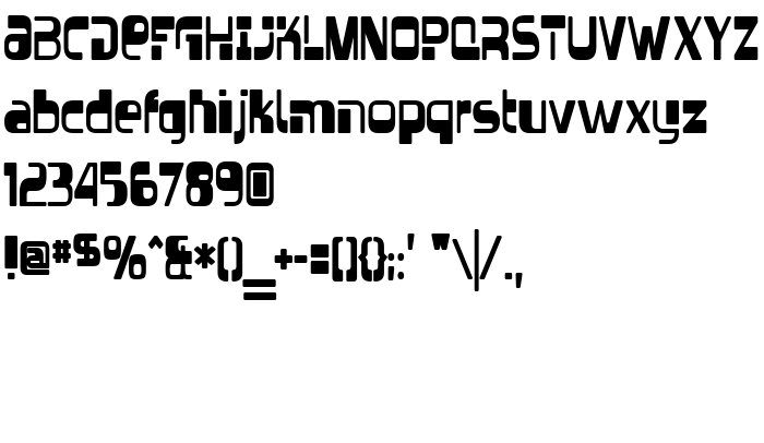 Die Vorschau der Schrift Vectroid